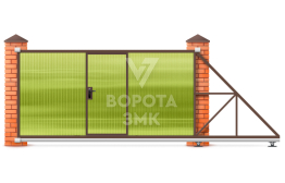 Откатные ворота под ключ 2000×2100 ЗМК-7515