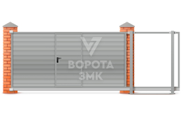 Откатные ворота сэндвич 2500×3500 ЗМК-7842