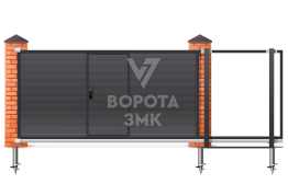 Откатные ворота 5500×1800 5,5 метров ЗМК-7999