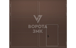 Производственные ворота распашные 4500×2000 ЗМК-4889