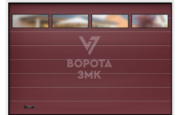 Секционные ворота Алютех Prestige 2500×2250 ЗМК-9717